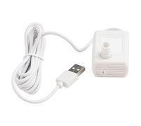 3 W USB sommergibile portata 500L/H per fontana acquario roccioso e acquario, nero o bianco (bianco)