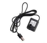 3 W USB sommergibile portata 500L/H per fontana acquario roccioso e acquario, nero o bianco (nero)