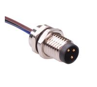 3 Way M8 Precablati Maschio Posteriore Montaggio Presa Circolare Connettore IP67