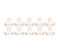 3 Way PVC Pipe Fittings | 10PCS 25mm Tee Elbow Connector | 90 Degree Corner Fitting for Furniture/Greenhouse/Water Pipes | Sturdy Plastic (White)
