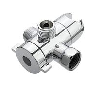 3 Way soffione deviatore Tee connettore doccia adattatore regolabile Braccio montato supporto della testina for Toilette Bidet Controllo del gasolio d'acqua(A1)