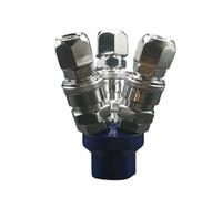 3 Ways 1/4" BSP Female C Type Air Hose Quick Coupler Socket Connector Normal Non-locking & Male Tube 8mm