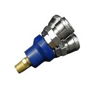 3 Ways 1/4" BSP Male C Type Air Hose Quick Coupler Socket Connector Normal Non-locking