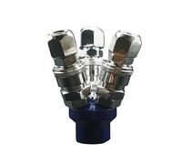 3 Ways 1/4" Female C Type Air Hose Quick Coupler Socket Connector Normal Non-locking & Male Tube 10mm