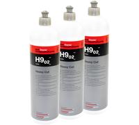 3 x 1 L Koch Chemie Detergente Heavy Cut H9.02 Grezzo Auto senza Oli di Silicone
