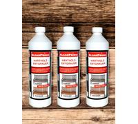 Entgrauer di Legno Duro 3 x 1 Litro Legno di Teak Bankirai Detergente