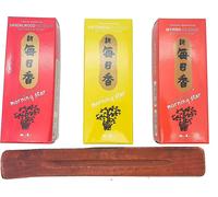 3 x 200 Bastoncini Incenso Giapponese MORNING STAR Nippon Kodo Profumo Aroma