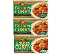 3 x 220 g S&B Golden Curry Green | Mix di curry giapponese, vegetariano, media nitidezza | con protezione per spedizione Heartforcards®