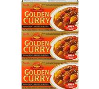3 x 220 g S&B Golden Curry Orange | Miscela di curry giapponese | Vegetariano | Morbido | Con protezione di spedizione Heartforcards®