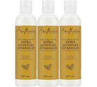 3 x 237 ml Shea Moisture Extra Moisture Detangler (burro di karitè crudo, alghe marine e olio di argan)
