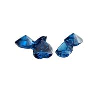 3 x 3-10 x 10 mm 5A a forma di cuore zirconia cubica pietre sintetiche sfuse per la creazione di gioielli blu 9x9 mm 10 pezzi