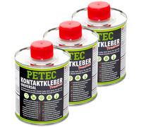 3 X 350 ML PETEC 93935 Colla a Contatto Adhesivo Pinseldose Adesivo