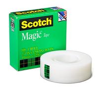 3 x 3M Magic Tape 810, nastro invisibile per ufficio, scuola e casa, 19 mm x 33 metri