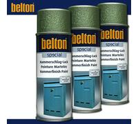 3 x 400 ml Belton Kwasny Special Hammerschlag Vernice | Verde | Resist.