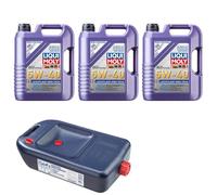 3 x 5 litri olio motore Liqui Moly funzionamento leggero 5W-40 + serbatoio ra...