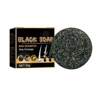 3 x 50 g Sapone Invertito Per Capelli Gri, Shampoo Bar Oscurente Capelli
