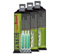 3 X 50 ML PETEC 98350 Plastbond Adesivo 2-Komponenten Adhesivo per Plastica