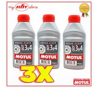 3 x 500ML MOTUL DOT 3 4 Olio Liquido freni Auto moto 500ml 100% Sintetico 03MO07