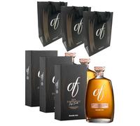 3 x 75cl Bonollo Grappa Of Amarone Barrique, Invecchiata in Botti di Rovere, con Confezione Regalo Elegante e Shoppers Serigrafate in Omaggio