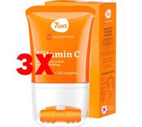3 X 7DAYS Crema Viso e Collo con Vitamina C per Radianza e Lifting 80 ml