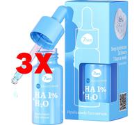 3 X 7DAYS Siero Viso con Acido Ialuronico 20 Millilitri