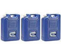 3 X AdBlue Tanica 20L Blu Scuro HDPE Contenitore Benzina Riserva Auto Serbatoio