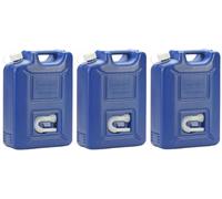 3 X AdBlue Tanica 20L Blu Scuro HDPE Contenitore Benzina Riserva Auto Serbatoio