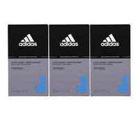 3 x Adidas Ice Dive Aftershave acqua da barba che rinfresca e protegge da 50 ml