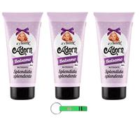 3 x Adorn Balsamo Nutriente - Balsamo nutriente - Effetto di capelli morbidi, setosi e perfettamente districati 200 ml + portachiavi Beni Culinari