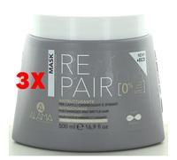 3 X Alama Repair Maschera Ristrutturante Per Capelli Danneggiati E Sfibrati 500