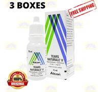 3 X Alcon Tears Naturale II 15ml Lubrificante Emolliente E Idratante Collirio
