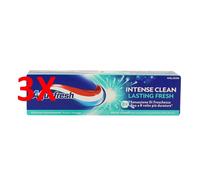 3 X Aquafresh Dentifricio Intense Clean Lasting Fresh Freschezza 75 Ml