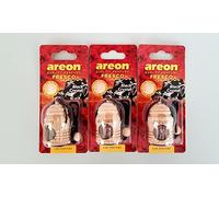3 x Areon fresco nero cristallo deodorante per auto aroma profumo Tree Home Office