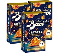 3 X Baci Perugina Crystal Edition, Scatola Bijou con Praline di Cioccolato Fondente Extra al Gusto di Arancia con Nocciole, Mandorle e Granella Croccante all'Arancia 150g