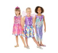 3 X Barbie Costumi + Vestirsi Tronco Bambine Barbie Costume Completo Kit