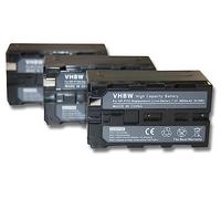 3 x batteria vhbw 3600mAh compatibile con Camcorder fotocamera SONY DCR-TRV (MiniDV), DCR-TRV103, DCR-TRV110, DCR-TRV120, DCR-TRV130, DCR-TRV210, DCR-TRV310