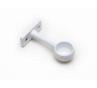 3 X Bianco Guida Asta Armadio Estremità Supporto Presa 19mm 1.9cm Onestopd