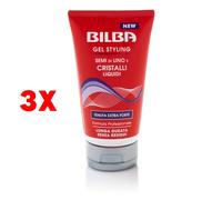3 X Bilba Gel Styling Semi Di Lino E Cristalli Liquidi Tenuta Extra Forte 150 M
