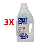 3 X Bioform Plus Igienizzante Detersivo Bucato Lavatrice Liquido Con Olio Essen