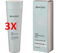 3 X Biopoint Personal Hair Lamination Shampoo Lucentezza 3d 200 Ml