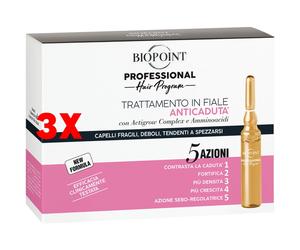 3 X Biopoint Professional Personal 10 Fiale Da 7 Ml Anticaduta Fortificante 5 A