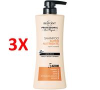 3 X Biopoint Professional Super Nutriente Shampoo 5 Azioni Ultra Ricca Capelli