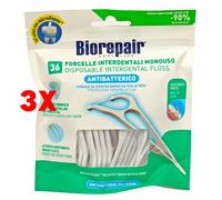 Forcelle Interdentali Monouso Per Spazi Regolari E Stretti - Biorepair Flosser 36 pz.