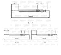 3 x Candela a incandescenza VALEO per AUDI, PORSCHE, SEAT, SKODA, VW A1, A3, A3