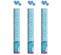 3 x Cannone Tubo Sparacoriandoli CELESTE 40CM