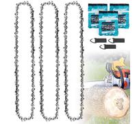 3 x catena motosega 35 cm, 3/8" LP 52 maglie calibro 1,3 mm - catena di ricambio antirimbalzo per guida da 14 pollici, compatibile con Husqvarna Dolmar Einhell Makita Hitachi Oregon