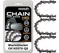 3 x catena per motosega 40 cm 1,3 mm 3/8" 55 TG per Black&Decker GK1635TX-QS