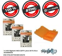 3 x Catena per sega Stihl® 3/8"P 1,3mm 50TG 35cm ms 180 181 211 SCATOLA CATEN...