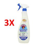 3 X Chanteclair Sgrassatore Con Bicarbonato Trigger 600 Ml Spray