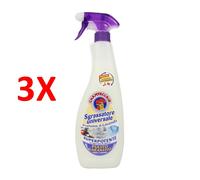3 X Chanteclair Sgrassatore Lavanda Trigger 600 Ml. Detergente Universale